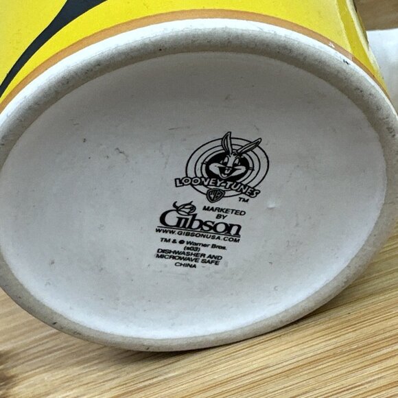 Looney Tunes Marketed By Gibson 1998 Tweety Bird Coffee Mug Tea Cup 16oz - Picture 7 of 7